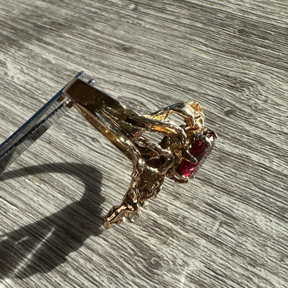 Garnet Miner’s Ring - Picture 3 of 7